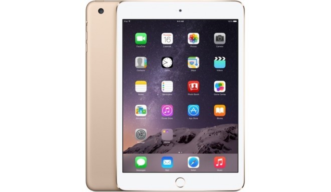 Apple iPad Mini 3 64GB WiFi A1599, zeltīts