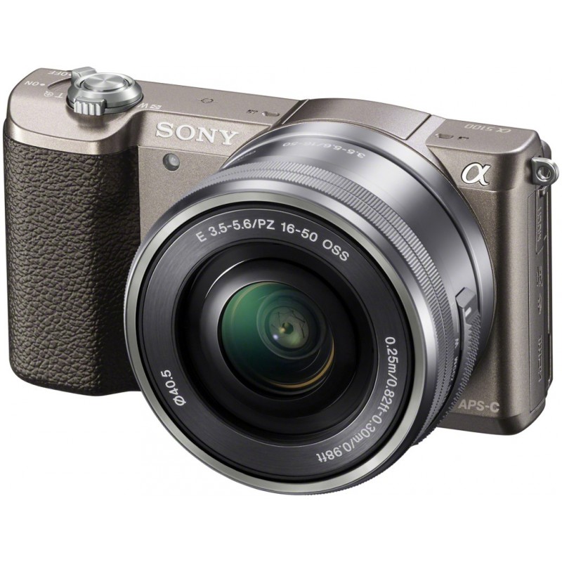 Sony a5100 + 16-50мм Kit, коричневый