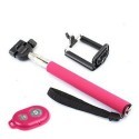 Selfie Stick with Bluetooth Remote Control (Pink)