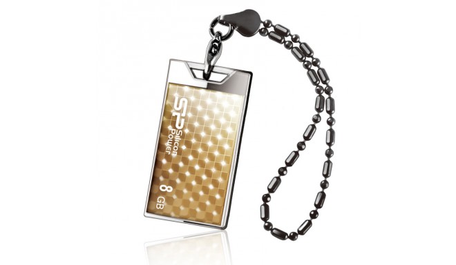 Silicon Power флешка 8GB Touch 851, золотистый