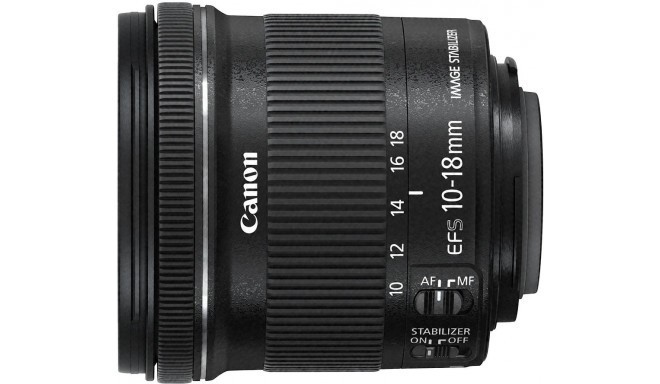 Canon EF-S 10-18мм f/4.5-5.6 IS STM объектив + EW-73C бленда + чистящая тряпочка