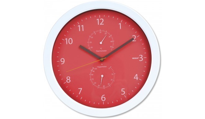 Platinet настенные часы Summer, красные (42574)