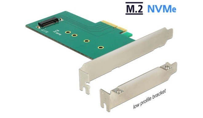 PCI EXPRESS CARD->M.2 KEY M LOW PROFILE DELOCK