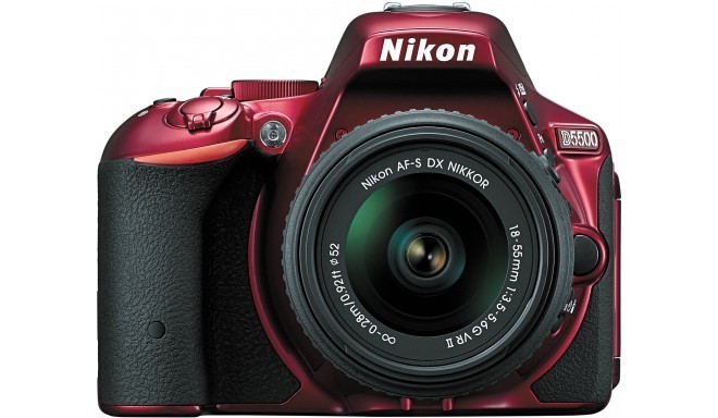 Nikon D5500 + 18-55мм VR II Kit, rкрасный