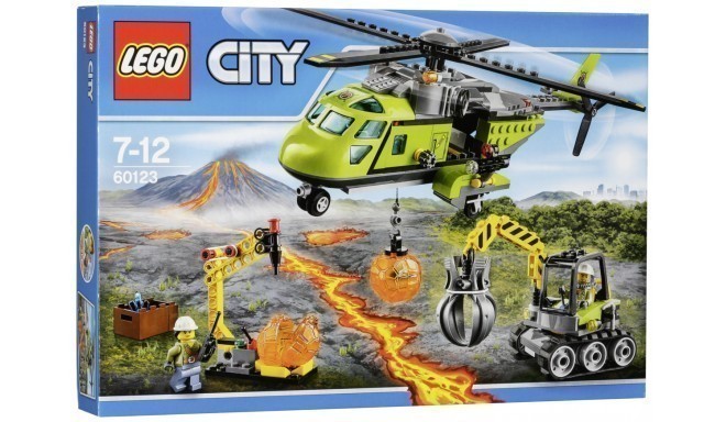 LEGO City 60123 Volcano Supply Helicopter