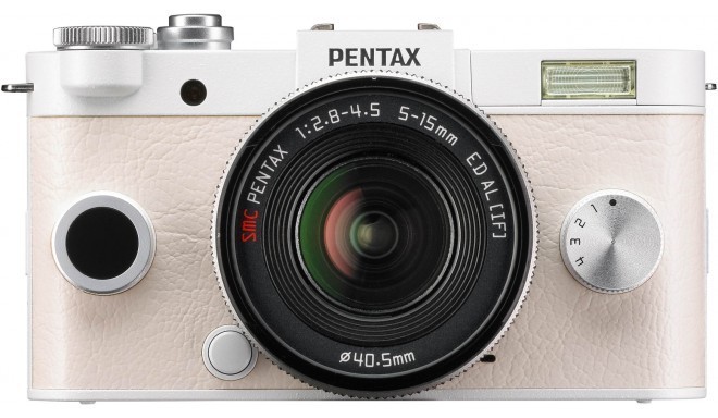 Pentax Q-S1 + 02 Standard Zoom komplekts, balts