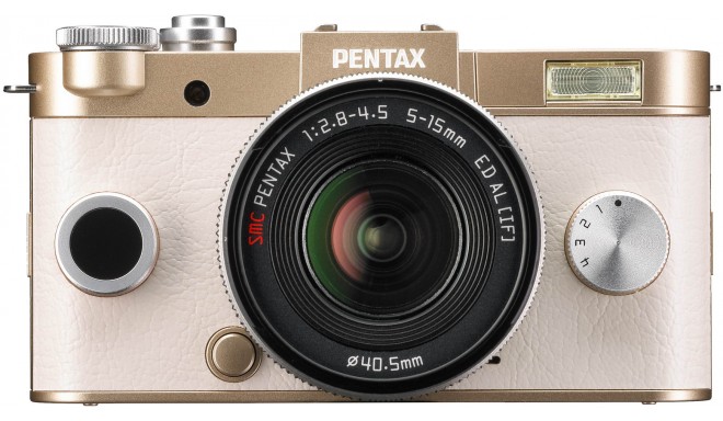 Pentax Q-S1 + 02 Standard Zoom Kit, kuldne