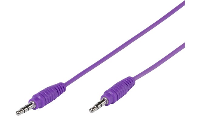 Vivanco cable 3.5mm - 3.5mm 1m, purple (35814)