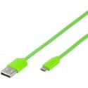 Vivanco cable USB - microUSB 1.0m, green (35818)
