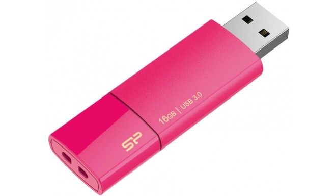 Silicon Power zibatmiņa 16GB Blaze B05 USB 3.0, rozā