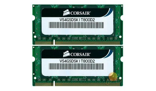 Corsair RAM 2X2GB 800MHz DDR2 non-ECC CL5 SODIMM