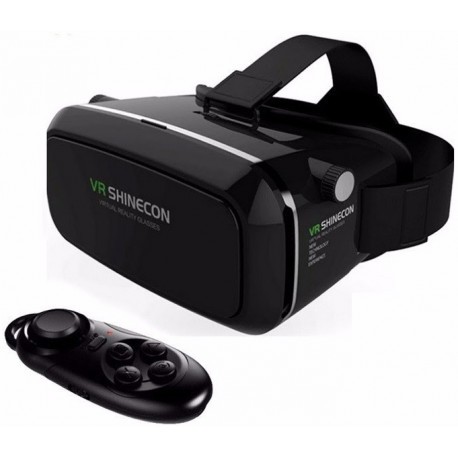Shinecon virtuaalreaalsuse prillid puldiga, must