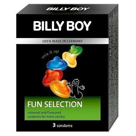 Billy Boy kondoom Fun Selection 3tk