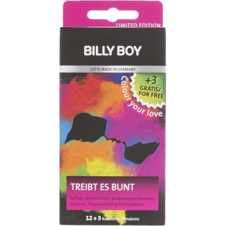 Billy Boy kondoom Colour Your Love 12+3