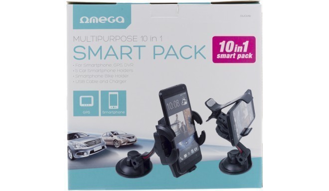 Omega universāls auto turētājs 10 vienā Smart Pack (OUCH10)