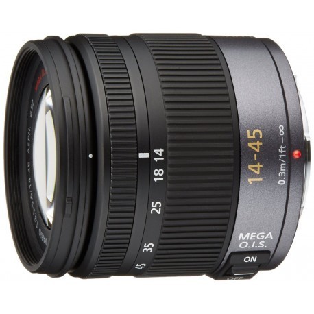 Panasonic Lumix G Vario 14-45mm f/3.5-5.6 ASPH MEGA O.I.S objektiiv, must