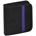 Vivanco CD/DVD wallet for 24, black/purple (31788)