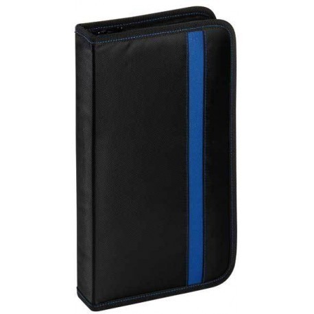 Vivanco CD/DVD wallet for 48, black/blue (31791)