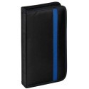 Vivanco CD/DVD wallet for 48, black/blue (31791)