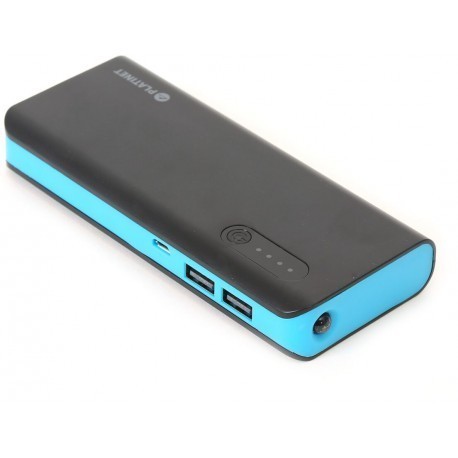 Platinet Power Bank 8000mAh + torch, black/blue
