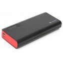 Platinet Power Bank 8000mAh + torch, black/red