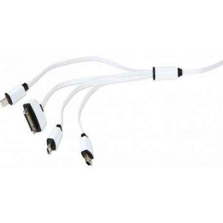 Omega kabelis USB - microUSB/miniUSB/Lightning/Apple 30-pin 4in1 (OUCK4WB)
