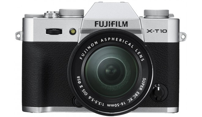 Fujifilm X-T10 + 16-50mm Kit, hõbedane