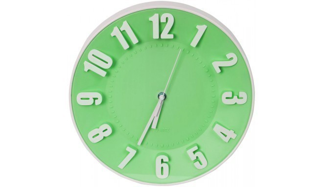 Platinet sienas pulkstenis, zaļš (42991)