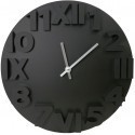 Platinet wall clock Zegar Modern, black (42985)