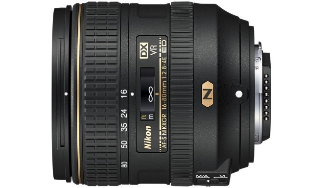 Nikon AF-S DX Nikkor 16-80mm f/2.8-4.0E ED VR objektiiv