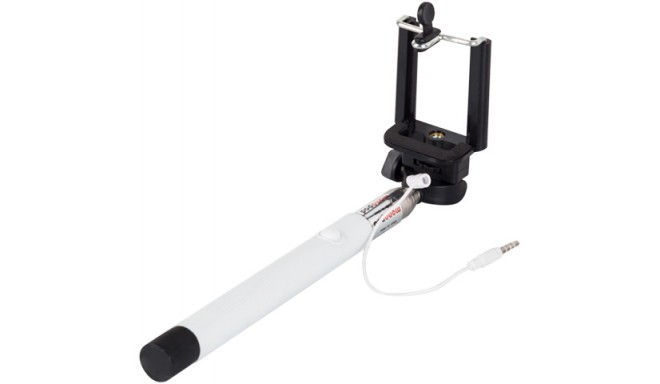 Selfie Stick wired, white