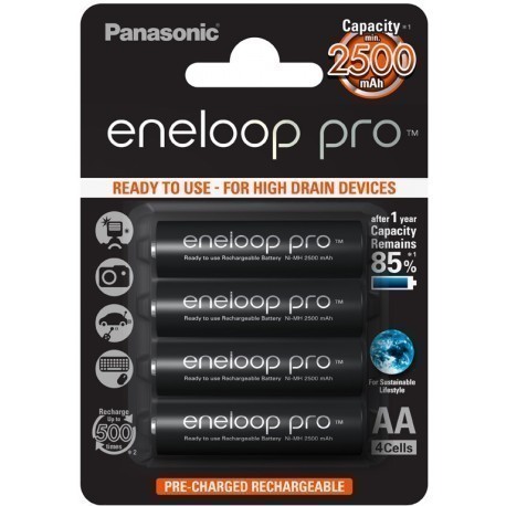 Panasonic eneloop aku pro AA 2500 4BP