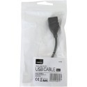Omega cable microUSB - USB OTG 0.15m (42807)