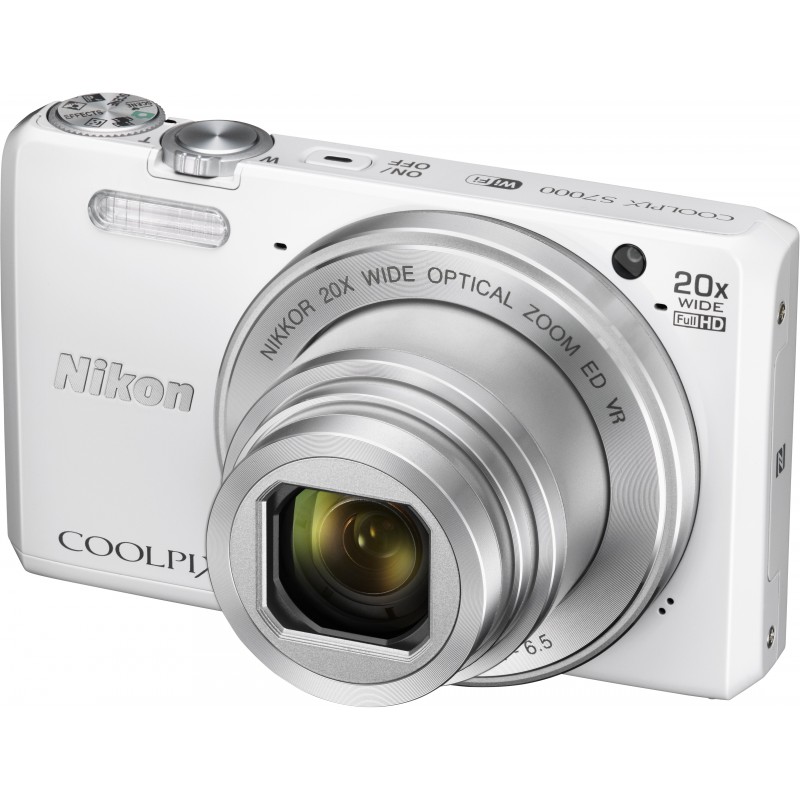 Nikon Coolpix S7000, white - Compact cameras - Nordic Digital