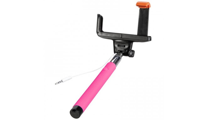SelfieMAKER Smart монопод с кабелем, розовый