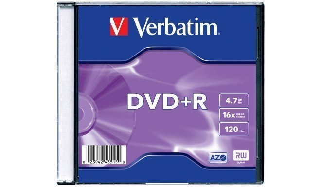 Verbatim DVD+R Matt Silver 4,7GB 16x karbis