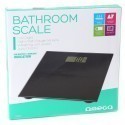 Omega bathroom scale OBSB, black