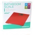 Omega bathroom scale OBSR, red