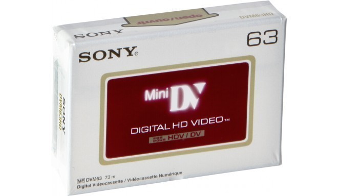 Sony кассета DVM 63 HDV