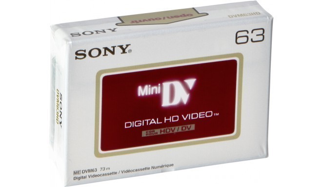 Sony kassett DVM 63 HDV